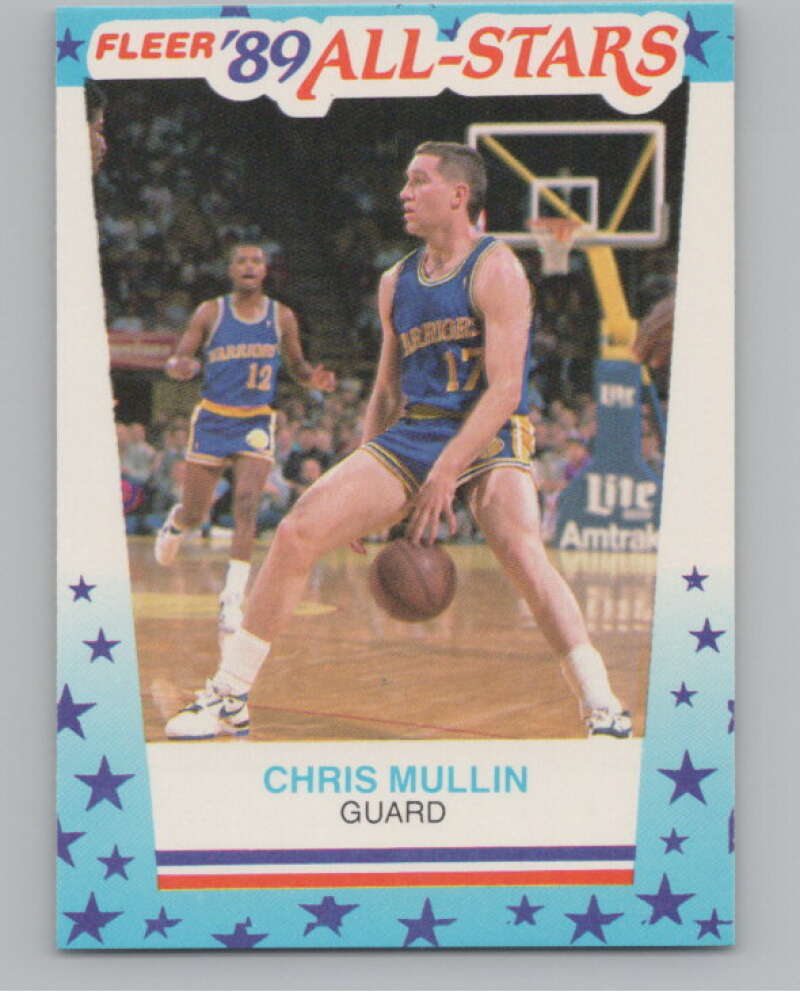 1989-90 Fleer Stickers #9 Chris Mullin  Golden State Warriors  V101267 Image 1