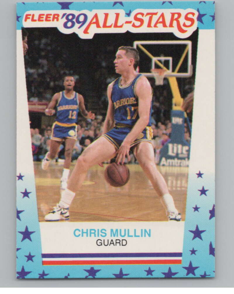 1989-90 Fleer Stickers #9 Chris Mullin  Golden State Warriors  V101268 Image 1