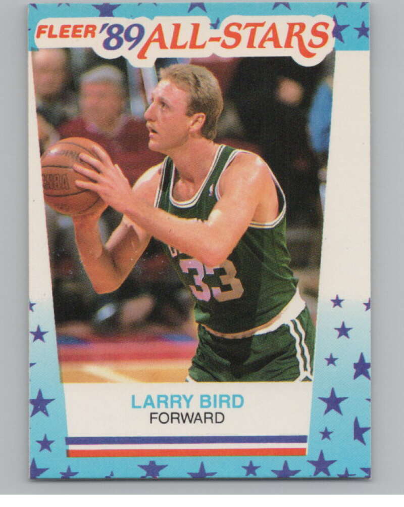 1989-90 Fleer Stickers #10 Larry Bird  Boston Celtics  V101270 Image 1