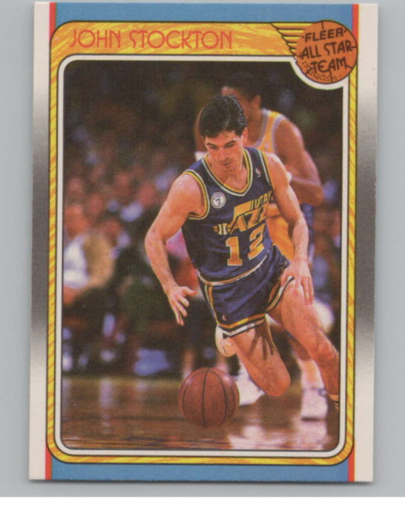 1988-89 Fleer #127 John Stockton AS  Utah Jazz  V101272 Image 1