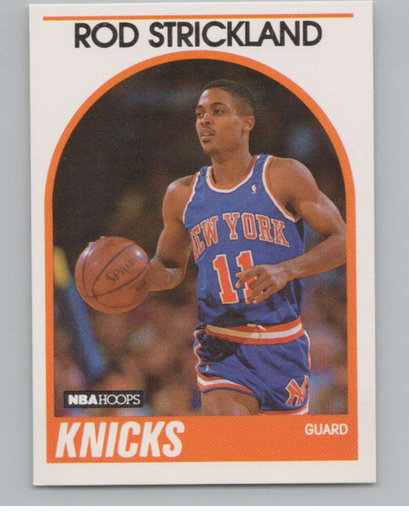 1989-90 Hoops #8 Rod Strickland  RC Rookie New York Knicks  V101274 Image 1