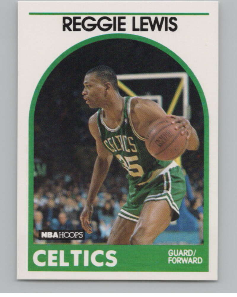 1989-90 Hoops #17 Reggie Lewis  RC Rookie Boston Celtics  V101275 Image 1