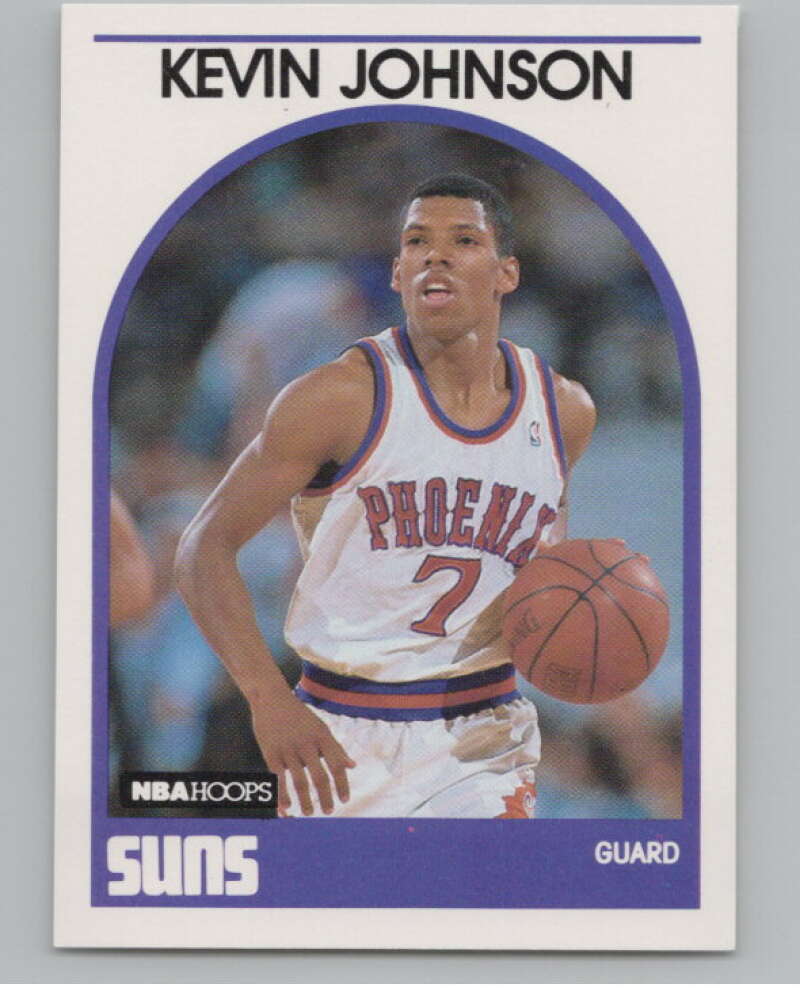 1989-90 Hoops #35 Kevin Johnson  RC Rookie Phoenix Suns  V101276 Image 1