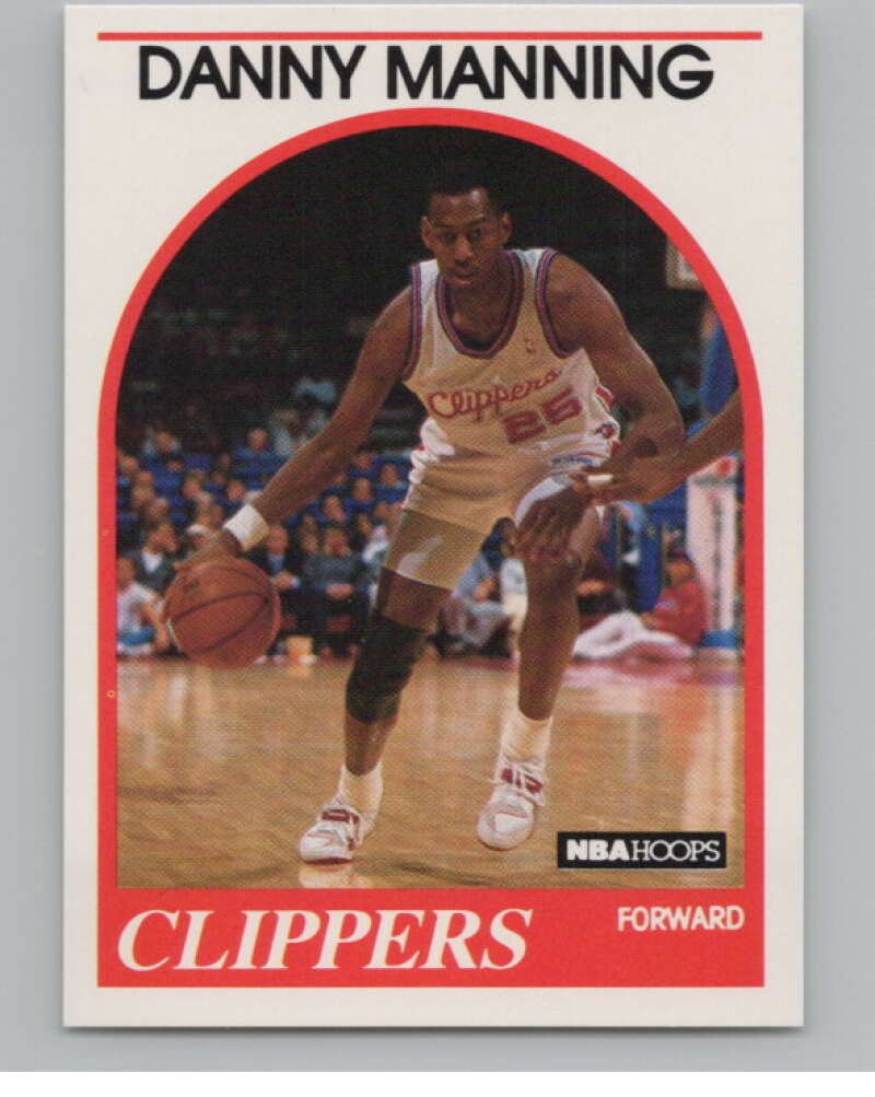 1989-90 Hoops #40 Danny Manning  RC Rookie Los Angeles Clippers  V101277 Image 1