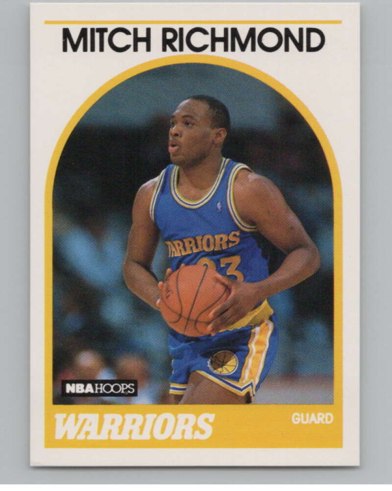 1989-90 Hoops #260 Mitch Richmond  RC Rookie Golden State Warriors  V101281 Image 1