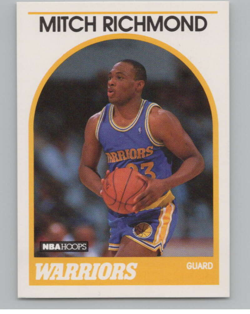 1989-90 Hoops #260 Mitch Richmond  RC Rookie Golden State Warriors  V101283 Image 1