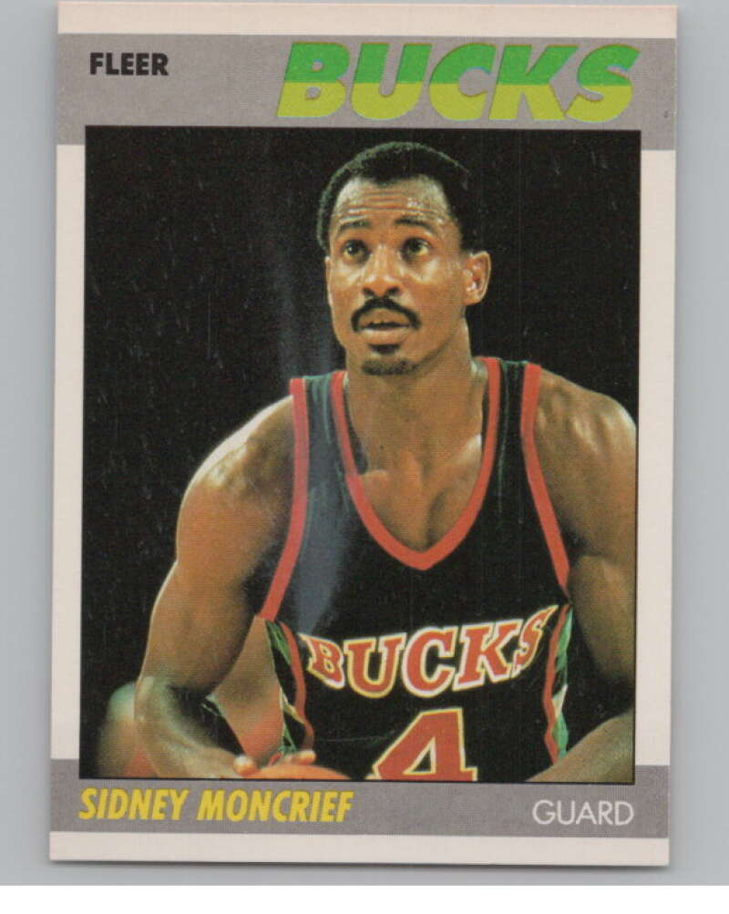 1987-88 Fleer #76 Sidney Moncrief  Milwaukee Bucks  V101300 Image 1