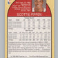 1990-91 Hoops #69 Scottie Pippen  Chicago Bulls  V101315 Image 2