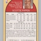 1990-91 Hoops #69 Scottie Pippen  Chicago Bulls  V101317 Image 2