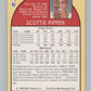 1990-91 Hoops #69 Scottie Pippen  Chicago Bulls  V101325 Image 2