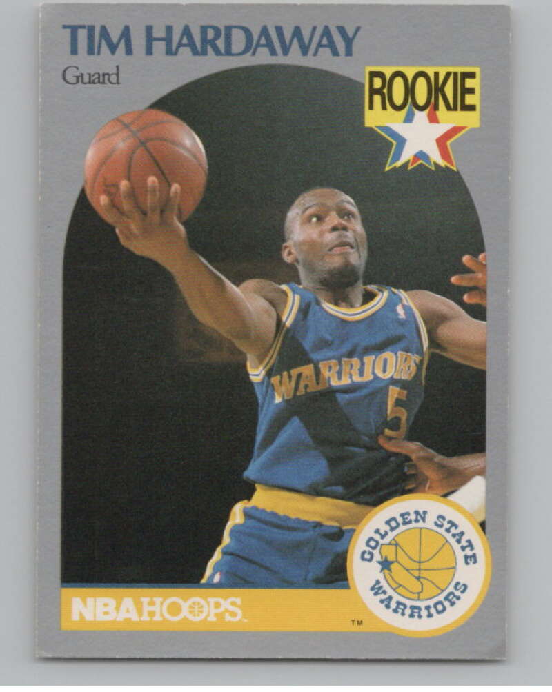 1990-91 Hoops #113 Tim Hardaway  RC Rookie Golden State Warriors  V101327 Image 1