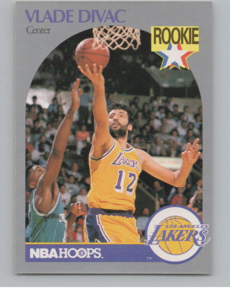 1990-91 Hoops #154 Vlade Divac  RC Rookie Los Angeles Lakers  V101335 Image 1