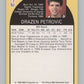 1990-91 Hoops #248 Drazen Petrovic  RC Rookie Portland Trail Blazers  V101342 Image 2
