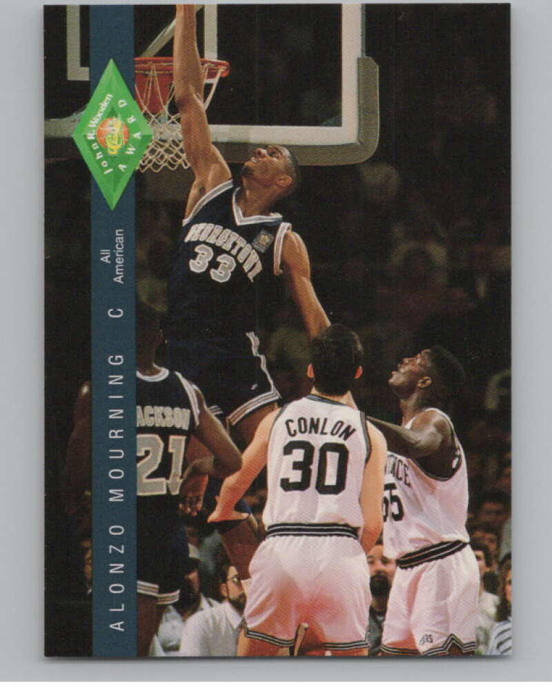 1992 Classic Four Sport #319 Alonzo Mourning   V101357 Image 1