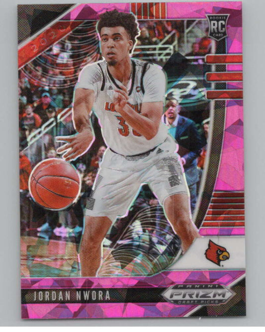 2020-21 Panini Prizm Draft Picks Prizms Pink Ice #78 Jordan Nwora  V101359 Image 1