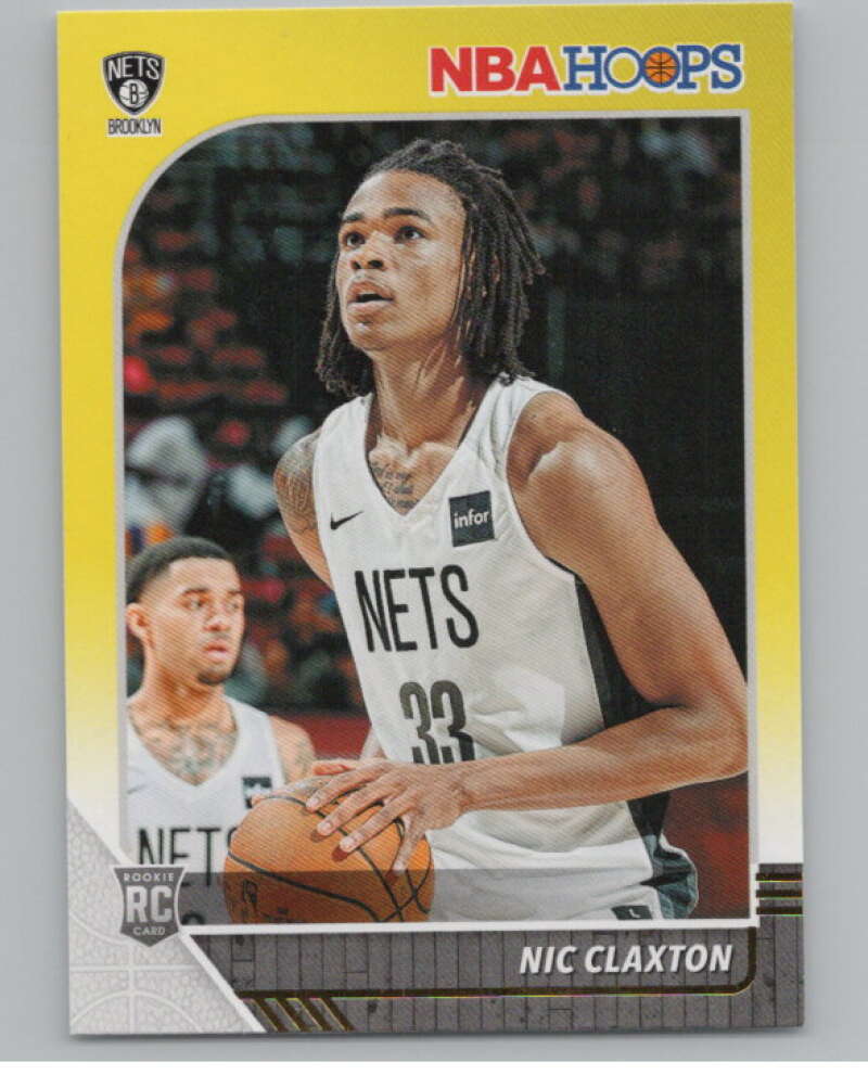 2019-20 Panini Hoops Yellow #241 Nicolas Claxton  Brooklyn Nets  V101364 Image 1