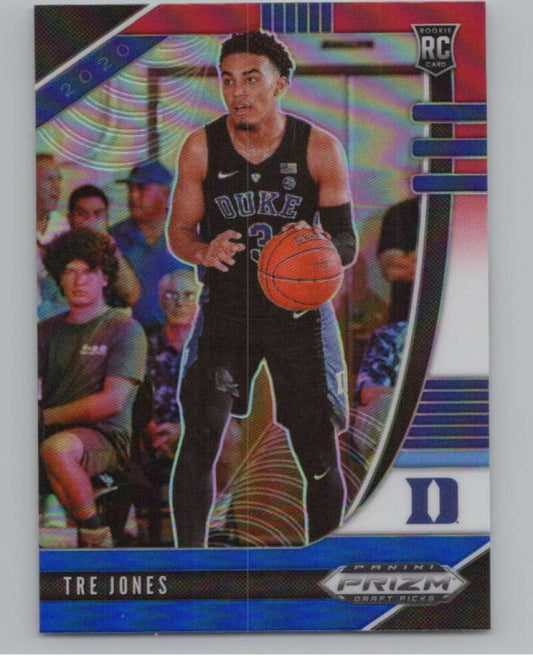 2020-21 Panini Prizm Draft Picks Prizms Red White Blue #77 Tre Jones  V101376 Image 1