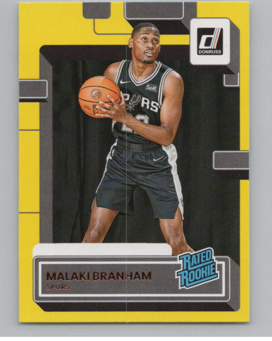 2022-23 Donruss Yellow Flood #220 Malaki Branham Rookie RC Rookie  V101379 Image 1