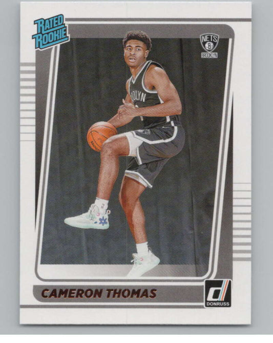 2021-22 Donruss #203 Cameron Thomas Rated Rookies RC Rookie Nets  V101384 Image 1