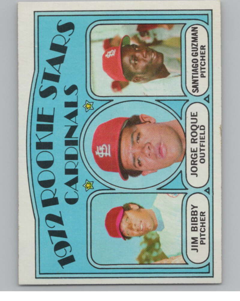 1972 Topps #316 Bibby/Roque/Guzman Rookies  RC Rookie Cardinals  V101415 Image 1