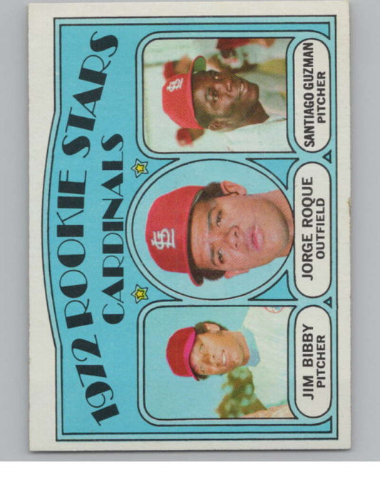 1972 Topps #316 Bibby/Roque/Guzman Rookies  RC Rookie Cardinals  V101415 Image 1
