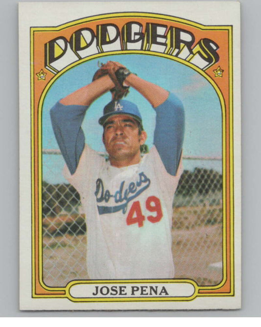 1972 Topps #322 Jose Pena  Los Angeles Dodgers  V101418 Image 1