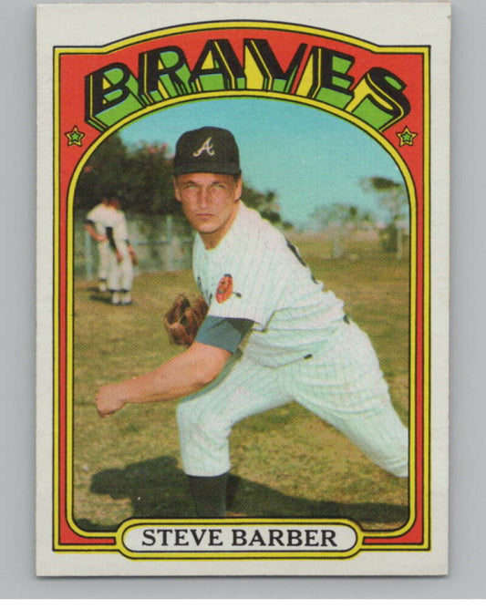 1972 Topps #333 Steve Barber  Atlanta Braves  V101419 Image 1