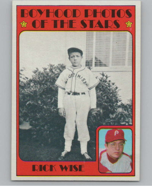 1972 Topps #345 Rick Wise  Philadelphia Phillies  V101420 Image 1