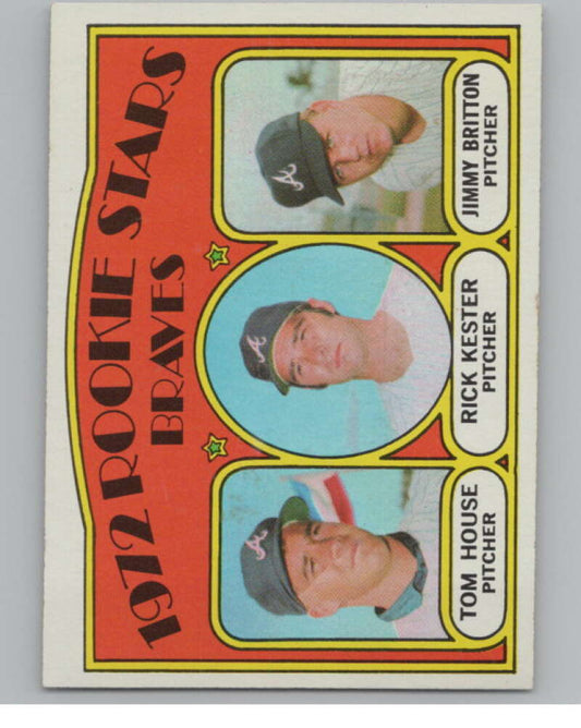 1972 Topps #351 House/Kester/Britton Rookies  RC Rookie Braves  V101422 Image 1
