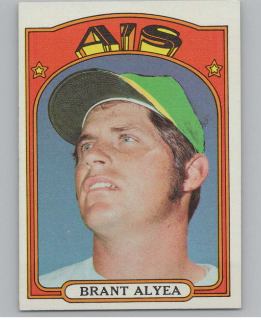 1972 Topps #383 Brant Alyea  Oakland Athletics  V101435 Image 1