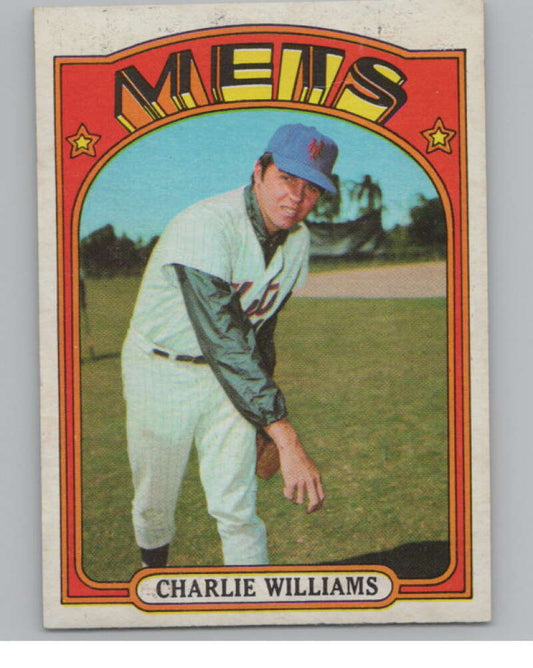 1972 Topps #388 Charlie Williams  RC Rookie New York Mets  V101437 Image 1