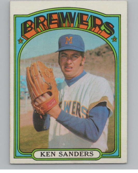 1972 Topps #391 Ken Sanders  Milwaukee Brewers  V101438 Image 1