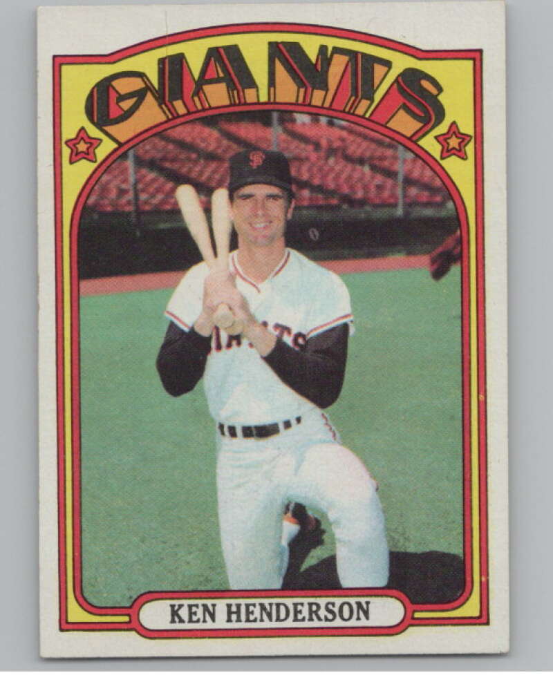 1972 Topps #443 Ken Henderson  San Francisco Giants  V101449 Image 1
