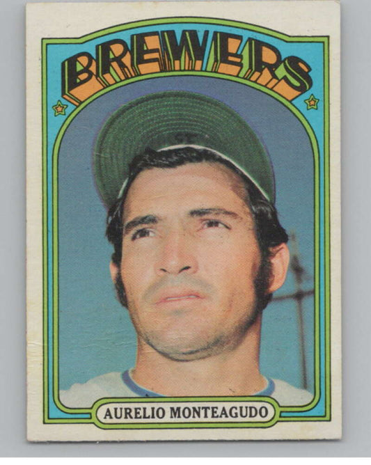 1972 Topps #458 Aurelio Monteagudo  Milwaukee Brewers  V101455 Image 1