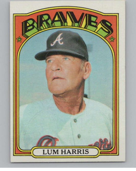1972 Topps #484 Lum Harris MG  Atlanta Braves  V101460 Image 1