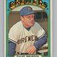 1972 Topps #602 Dave Bristol MG  Milwaukee Brewers  V101479 Image 1