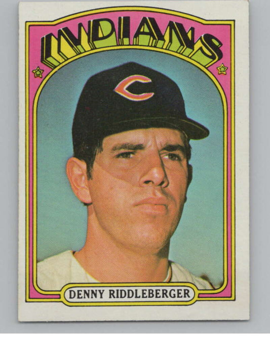 1972 Topps #642 Denny Riddleberger  RC Rookie Cleveland  V101484 Image 1