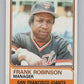 1983 Topps #576 Frank Robinson MG  San Francisco Giants  V101488 Image 1
