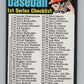 1971 Topps #54 Checklist 1-132   V101489 Image 1