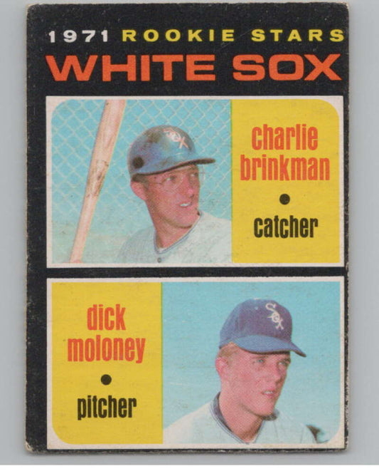 1971 O-Pee-Chee #13 Charlie Brinkman/Dick Moloney RC Rookie Sox  V101492 Image 1