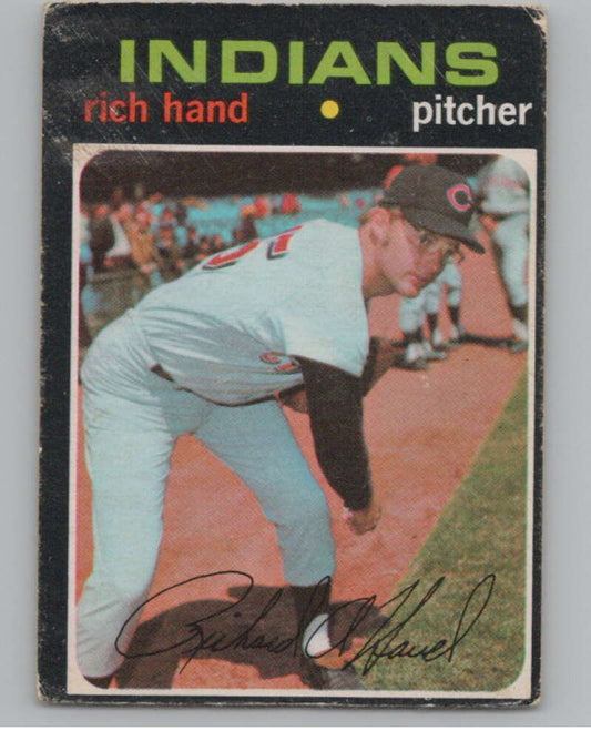 1971 O-Pee-Chee #24 Rich Hand  RC Rookie Cleveland Indians  V101494 Image 1