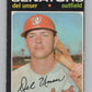 1971 O-Pee-Chee #33 Del Unser  Washington Senators  V101496 Image 1