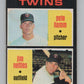 1971 O-Pee-Chee #74 Pete Hamm/Jim Nettles RC Rookie Twins  V101506 Image 1
