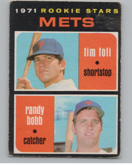 1971 O-Pee-Chee #83 Tim Foli/Randy Bobb RC Rookie Mets  V101509 Image 1