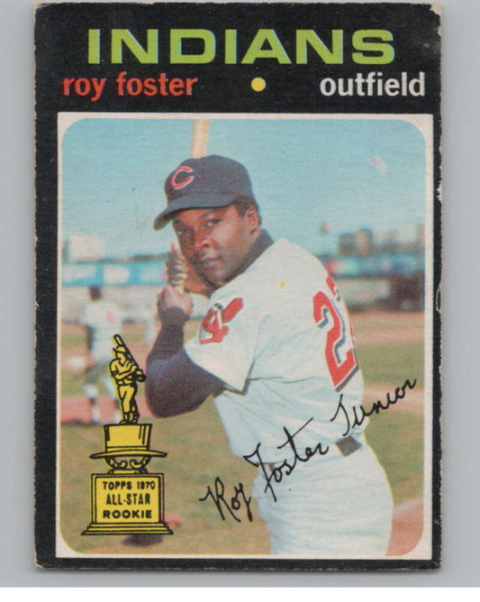 1971 O-Pee-Chee #107 Roy Foster  RC Rookie Cleveland Indians  V101516 Image 1