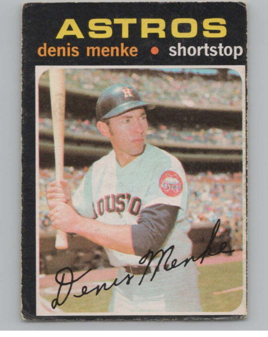 1971 O-Pee-Chee #130 Denis Menke  Houston Astros  V101518 Image 1