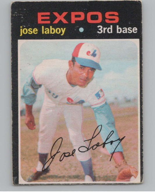 1971 O-Pee-Chee #132 Jose Laboy  Montreal Expos  V101519 Image 1