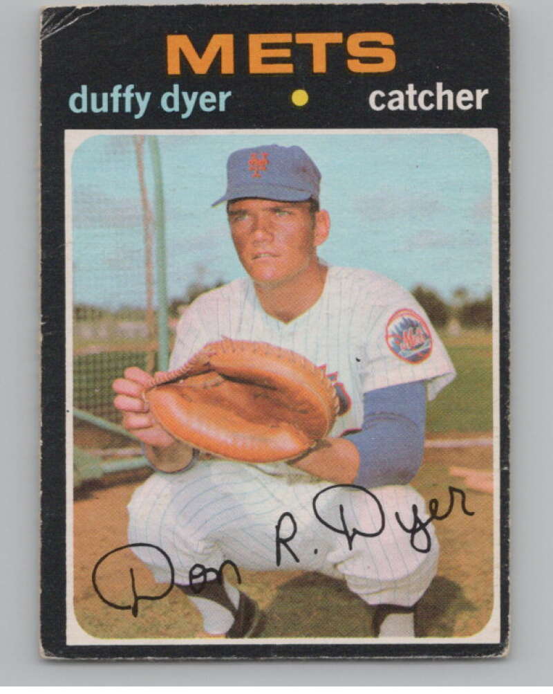 1971 O-Pee-Chee #136 Duffy Dyer  New York Mets  V101521 Image 1