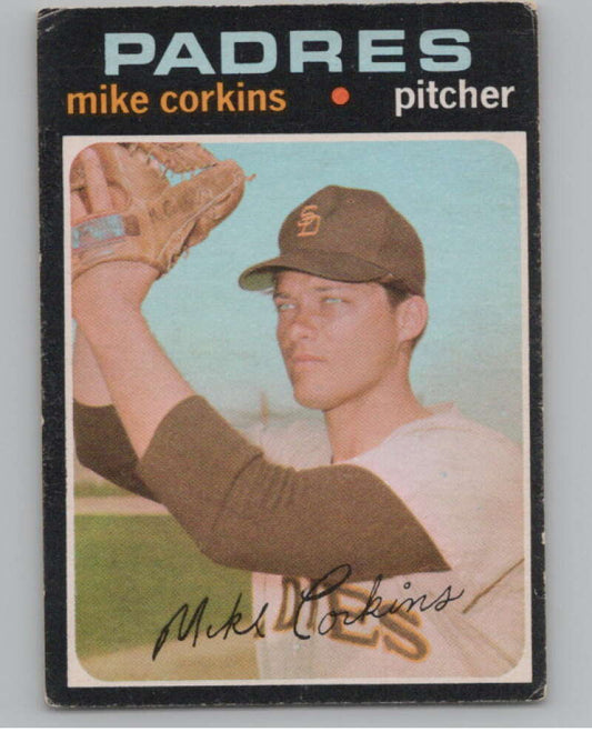 1971 O-Pee-Chee #179 Mike Corkins  San Diego Padres  V101527 Image 1