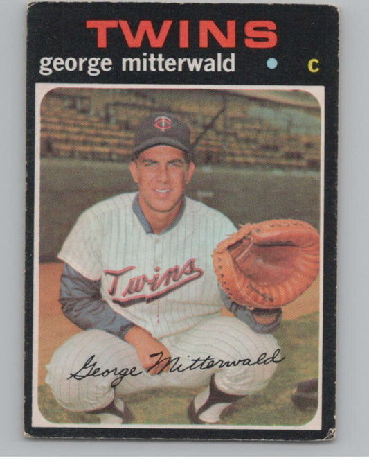 1971 O-Pee-Chee #189 George Mitterwald  Minnesota Twins  V101529 Image 1